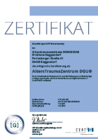 Zertifikat Alters Trauma Zentrum ATZ Deggendorf